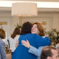 Philly Mantella and Sue Jandernoa Hugging